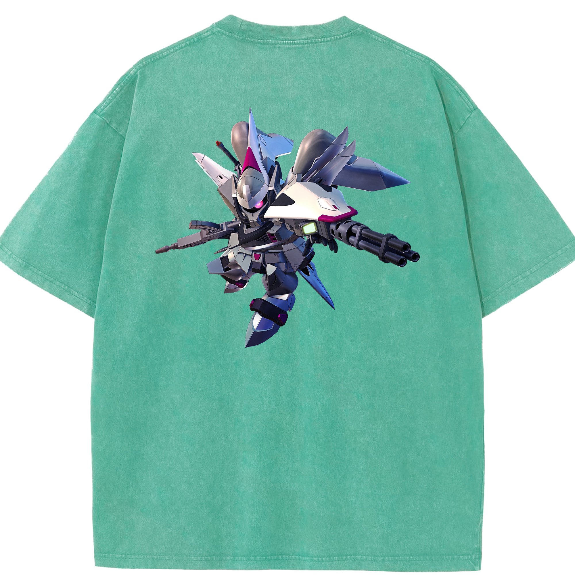 （画像用） 機動戦士ガンダム Mobile Suit Gundam 綿100% ヴィンテージ風 半袖Tシャツ（背面プリント）
